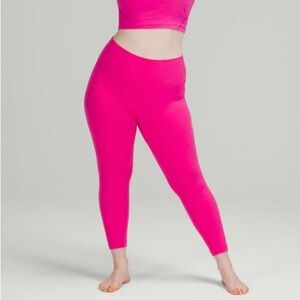 Lululemon Align High-Rise 25” Sonic Pink Leggings size 20